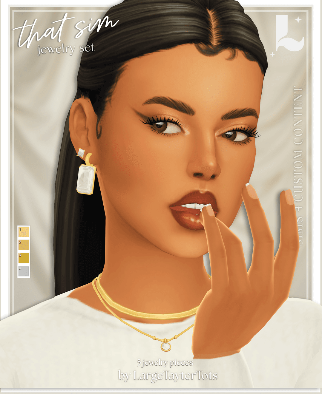 Скриншот мода Сет украшений That Sim Jewelry Set